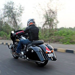 Indian Chieftain left side view action shots