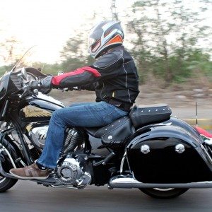 Indian Chieftain left side view action shots