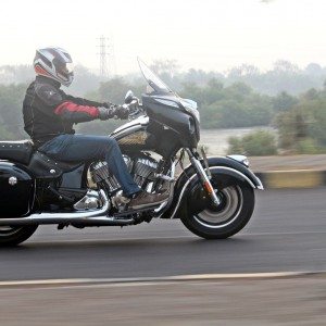 Indian Chieftain right side view action shots