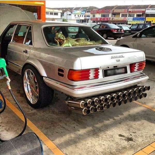 Mercedes-Benz exhaust mod