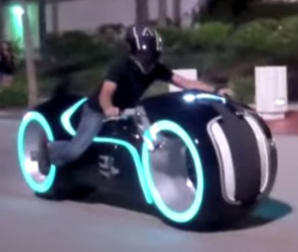 Real Life Tron Motorcycle Cover Page Image