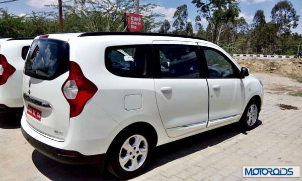 Renault Lodgy India  white rear