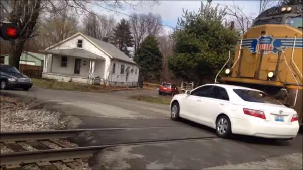 Train crashes into Camry - 1