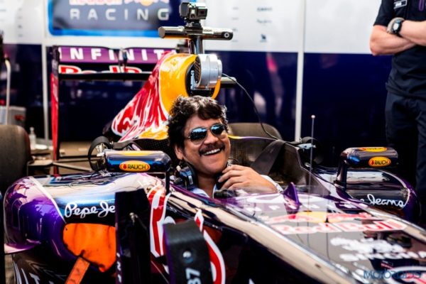 2. Nagarjuna behind the wheel at Red Bull F1 Showrun Hyderabad