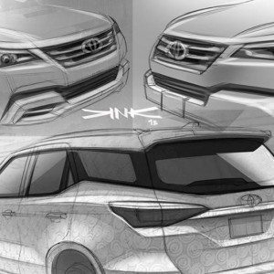 Toyota Fortuner exploratory sketches