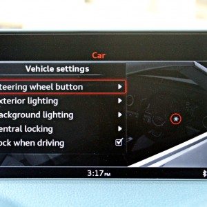 Audi A Cabriolet MMI Dispaly