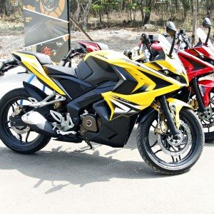 Bajaj Pulsar RS two colours