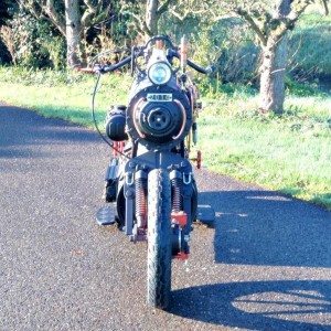 Black Pearl Steam Powered Motorcycle