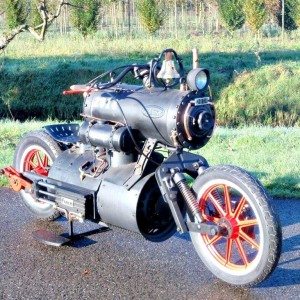 Black Pearl Steam Powered Motorcycle