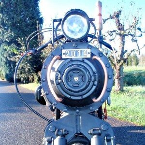 Black Pearl Steam Powered Motorcycle