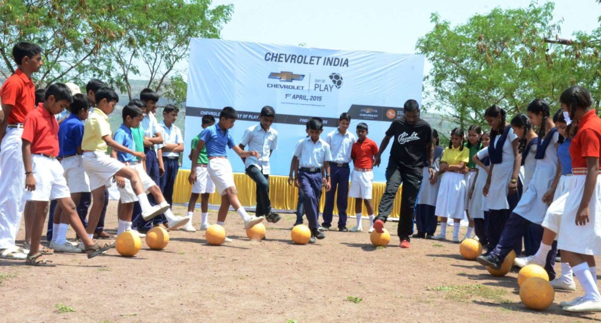 GM India Celebrates Day of Play at Government School near Pune