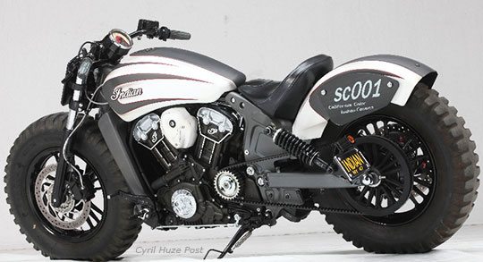 Indian Scout Offroading Motorcycle