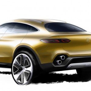 Mercedes Benz Concept GLC Coupé Official Sketch