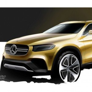 Mercedes Benz Concept GLC Coupé Official Sketch