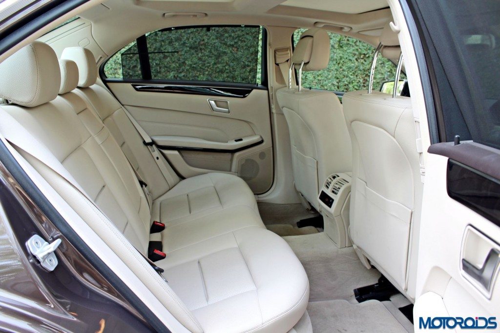 Mercedes E350 CDI rear seats