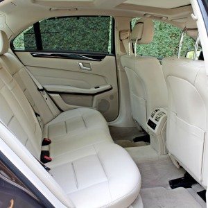 Mercedes E CDI rear seats