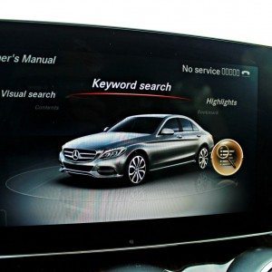 New Mercedes C Class screen