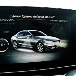 New Mercedes C Class screen