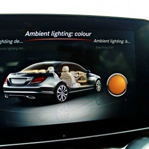 New Mercedes C Class screen