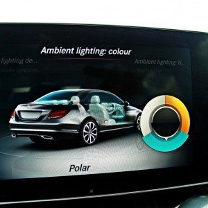 New Mercedes C Class screen