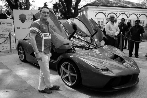 Parx Super Car Show -Gautam Singhania with the LaFerrari