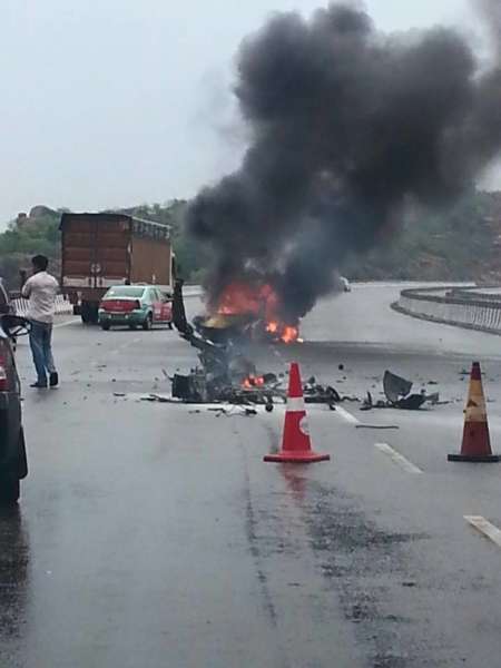 Porsche 911 Turbo Crash Hyderabad