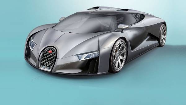 bugatti chiron rendering