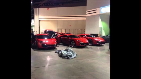 Lykan Hypersport replicas from Furious 7