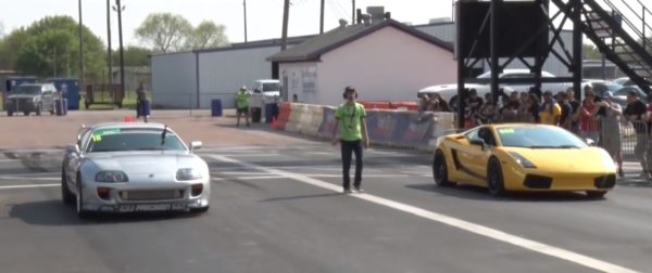 1400 hp Supra vs 1800 hp Gallardo