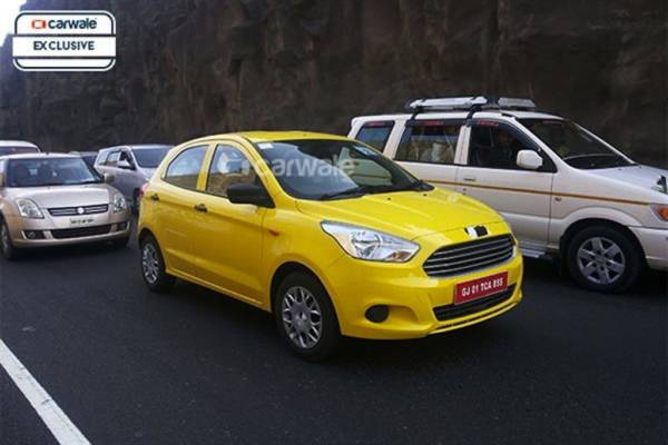 Ford Figo front quarter spied Pune