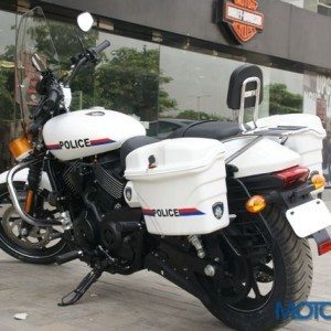 Customized Harley Davidon Street  motorcycles for Gujrat Police Depar