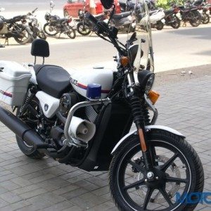 Customized Harley Davidon Street  motorcycles for Gujrat Police Depar