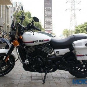 Customized Harley Davidon Street  motorcycles for Gujrat Police Depar
