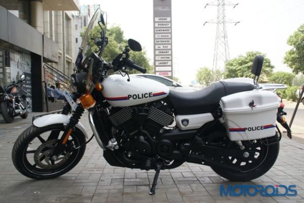 Customized Harley Davidon Street  motorcycles for Gujrat Police Depar