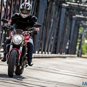 Ducati Monster  Review Action Shots