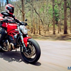 Ducati Monster  Review Action Shots