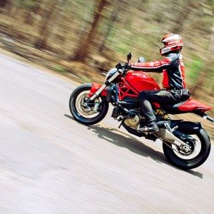 Ducati Monster  Review Action Shots