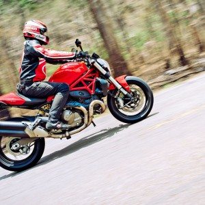 Ducati Monster  Review Action Shots