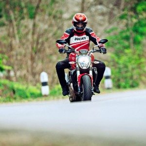 Ducati Monster  Review Action Shots