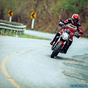 Ducati Monster  Review Action Shots