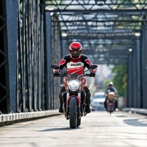 Ducati Monster  Review Action Shots