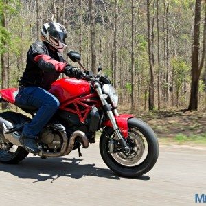 Ducati Monster  Review Action Shots