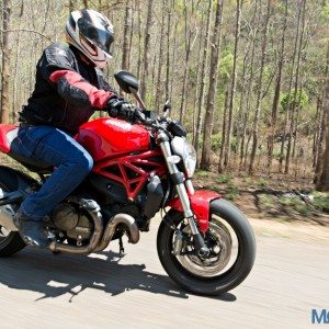 Ducati Monster  Review Action Shots