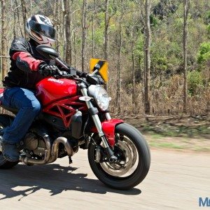 Ducati Monster  Review Action Shots