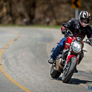 Ducati Monster  Review Action Shots