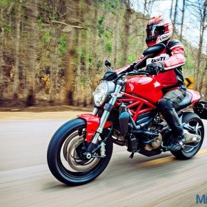 Ducati Monster  Review Action Shots