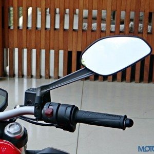 Ducati Monster  Review Details Switchgear Right Side and Rear View Mirror