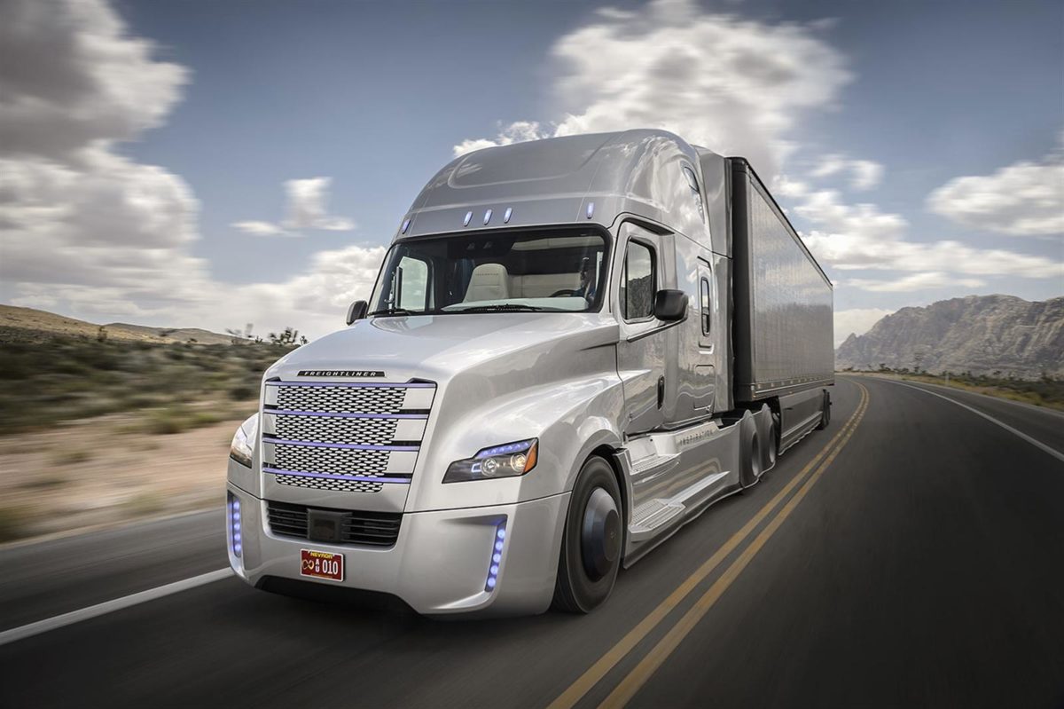 Freightliner Inspiration autonomous commercial vehicle