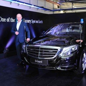 From L R Markus Rubenbauer Head Sales Marketing Mercedes Benz Guard and Eberhard Kern MD CEO Mercedes Benz India