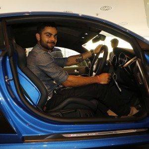 Joe King Head Audi India delivers the limited edition Audi R LMX to Ace Cricketer virat Kohli